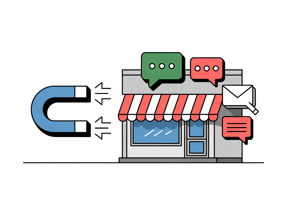 A magnet trying to yank people away from competition